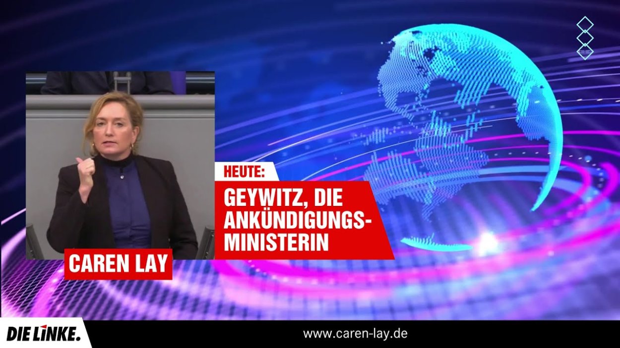 Geywitz, die Ankündigungsministerin