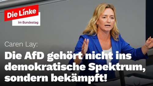 Die AfD gehört nicht ins demokratische Spektrum, sondern bekämpft!